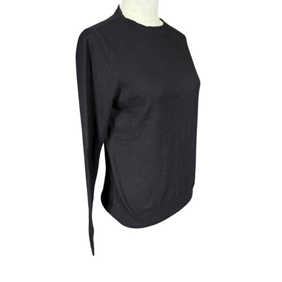 Talbots Petites SP black long sleeve soft stretchy pullover sweater - Picture 2 of 8